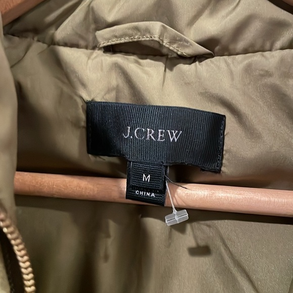 J. Crew Olive Green Irish Moss Excursion Quilted Down Vest. - Picture 4 of 8